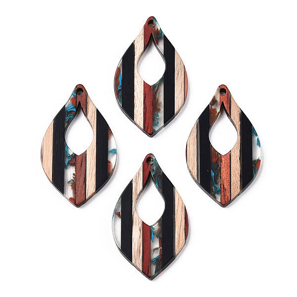 Resin & Walnut Wood Pendants