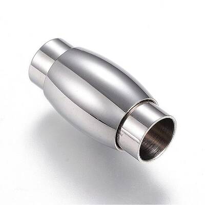 Tarnish Resistant 304 Stainless Steel Magnetic Clasps with Glue-in Ends