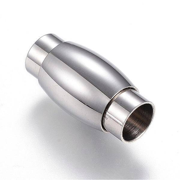 Tarnish Resistant 304 Stainless Steel Magnetic Clasps with Glue-in Ends