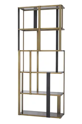 Brass 5 Shelf Display Cabinet | Eichholtz Clio
