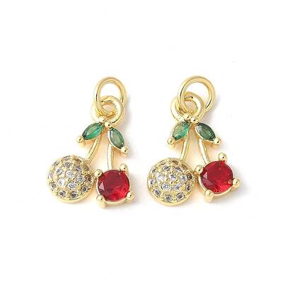 Brass Micro Pave Cubic Zirconia Pendants