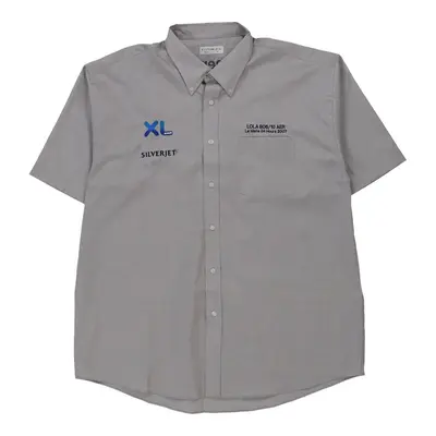 Le Mans 24Hrs 2007 Size 19 Kustom Kit Short Sleeve Shirt - 3XL Grey Cotton