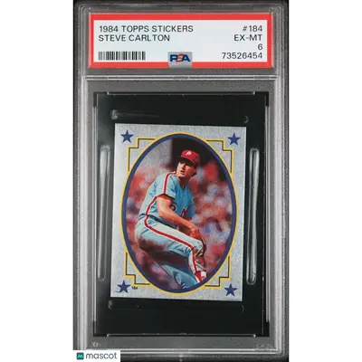 Steve Carlton PSA 1984 Topps Stickers Baseball #184 6 73526454