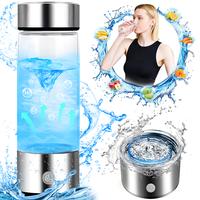 Hydrogen Water Bottles - 420ml Hydrogen Water Bottle Generator with SPE PEM Technology, Rechargeable Ionizer for Home, Office...