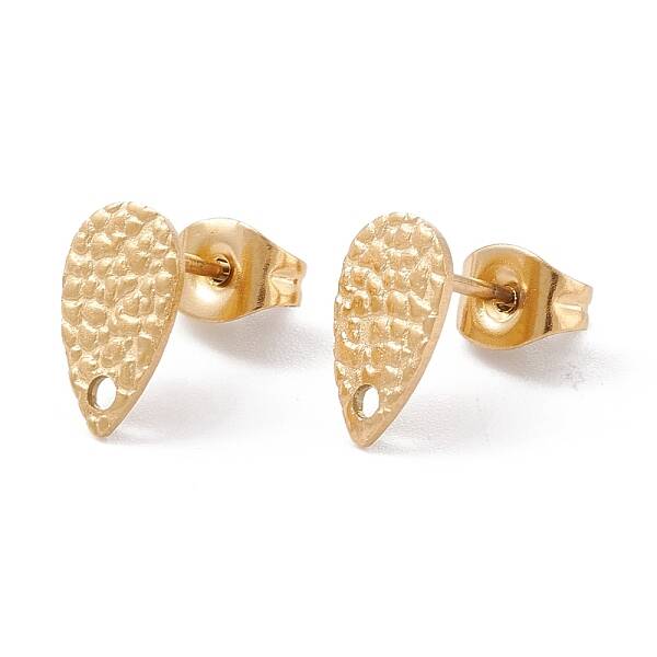 Ion Plating(IP) 304 Stainless Steel Stud Earring Findings