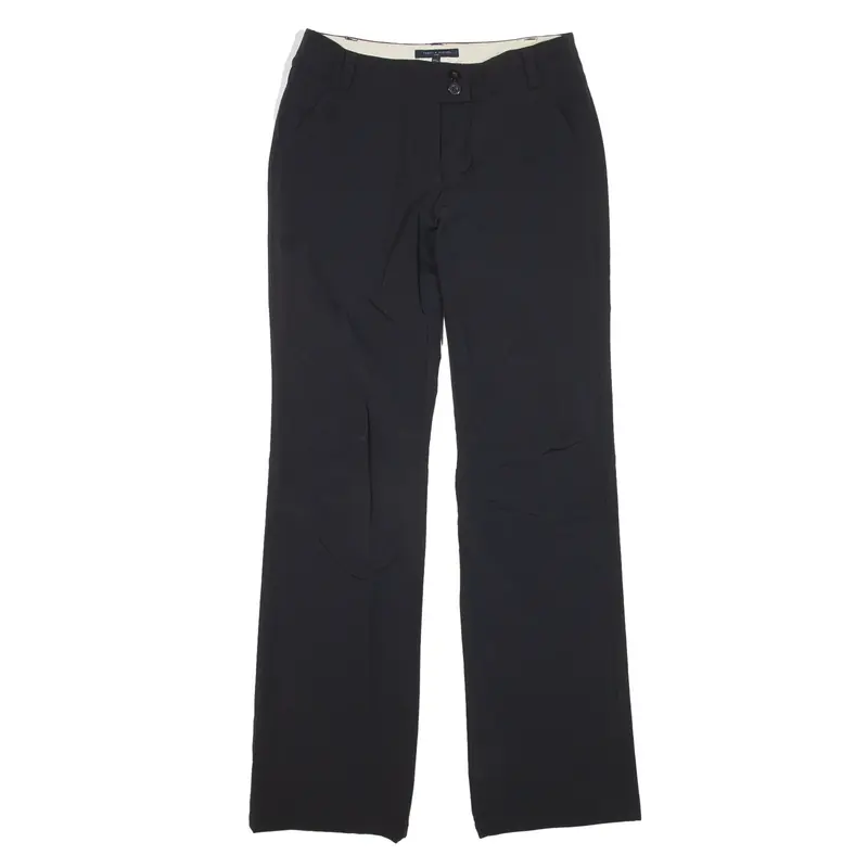 TOMMY HILFIGER Golf Trousers Black Regular Straight Nylon Womens W28 L30