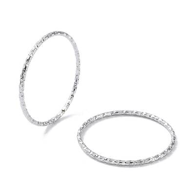 Non-Tarnish 304 Stainless Steel Textured Finger Rings