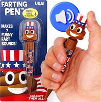 Farting Poop Pen with 7 Funny Sounds - 4th of July Gifts for Kids, Teens & Adults - Hilarious Funny 4th of July Prank Toy - P...