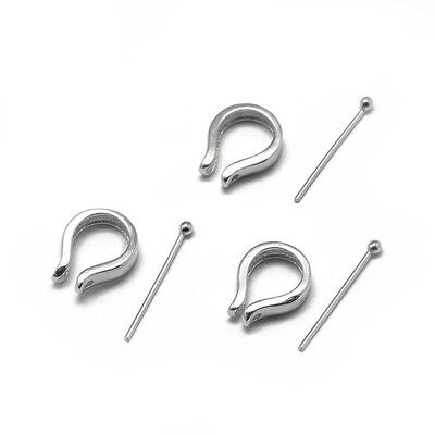 Anti-Tarnish Rhodium Plated 925 Sterling Silver Pendant Bails