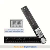 2 in 1 Angle Finder Ruler with 7 Inch/200mm Angle Measuring Tool for Woodworking/Carpenter/Construction/DIY Measurement