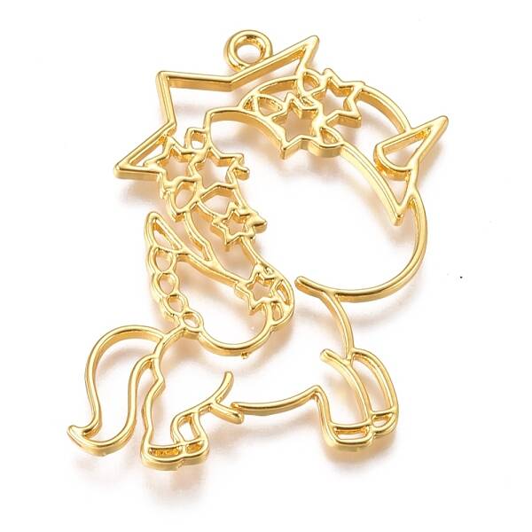 Zinc Alloy Open Back Bezel Pendants
