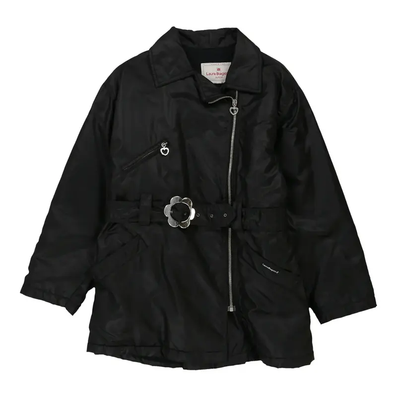 16 Years Laura Biagiotti Coat - Large Black Polyester | Size: large
