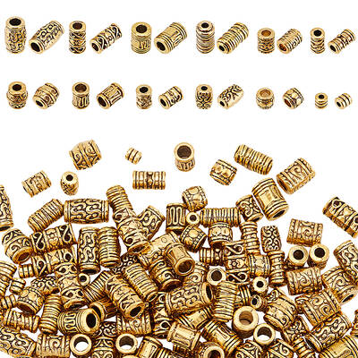 120Pcs 12 Styles Tibetan Style Alloy Beads