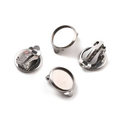 Non-Tarnish 316 Stainless Steel Clip-on Earring Findings