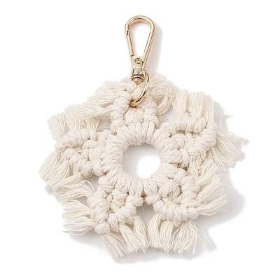 Handmade Macrame Nylon Thread Snowflake Pendant Decorations