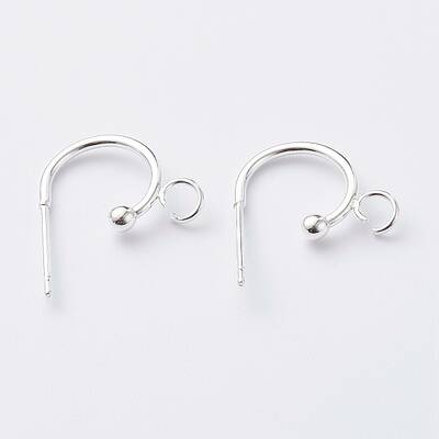 304 Stainless Steel Half Hoop Earrings