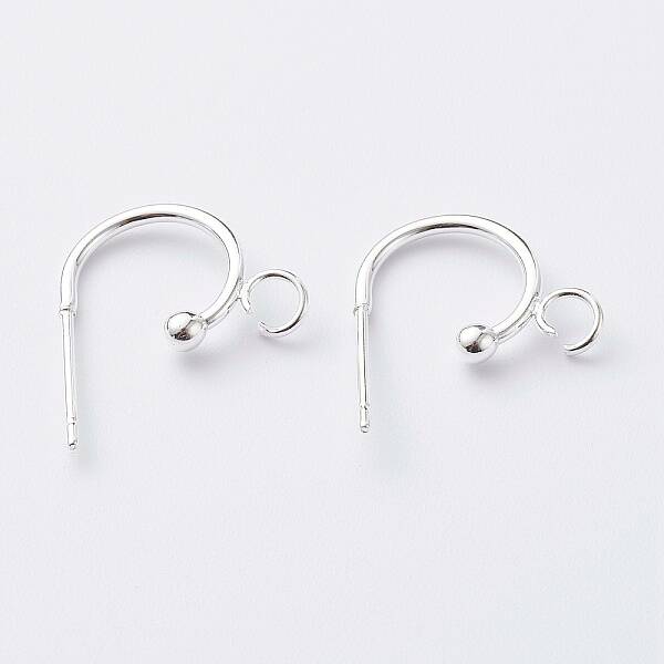304 Stainless Steel Half Hoop Earrings