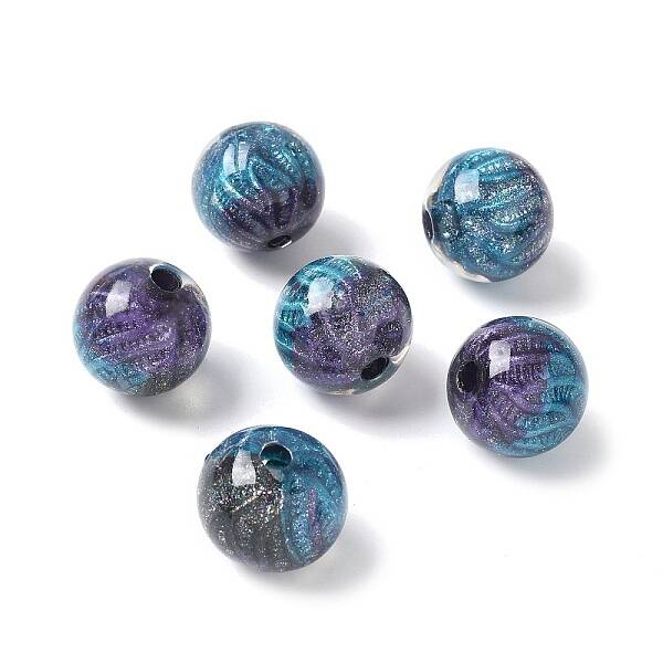 Two Tone Transparent Acrylic Beads