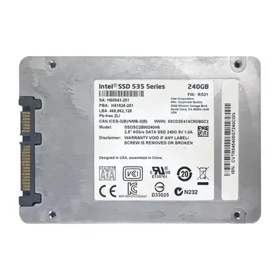 Intel SSDSC2BW240H6 | 535 Series 240GB SATA 6Gb/s 2.5-Inch Solid State Drive