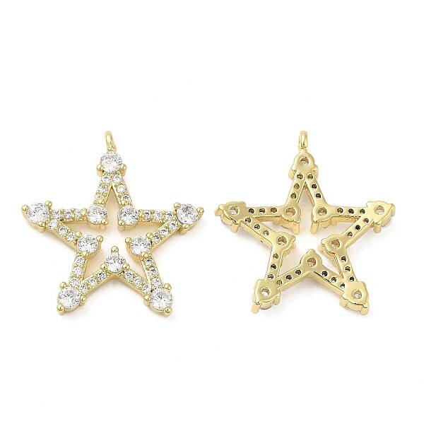 Brass with Cubic Zirconia Pendants