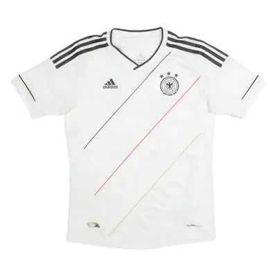 ADIDAS Deutscher Fussball-bund Gomez Boys Football Shirt Jersey White 11-12Y