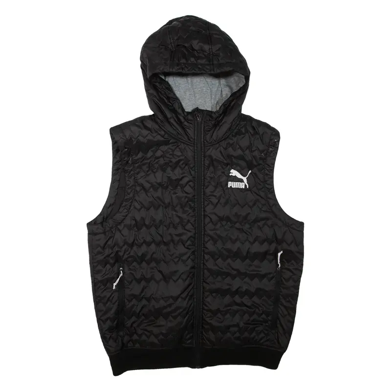 PUMA Mens Gilet Black Hooded L