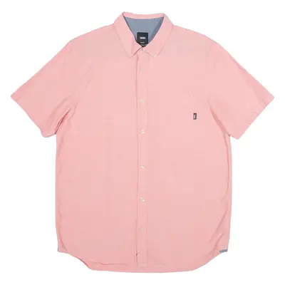 VANS Mens Plain Shirt Pink M