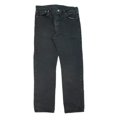 LEVI'S 501 Jeans Mens Black Regular Straight W34 L32