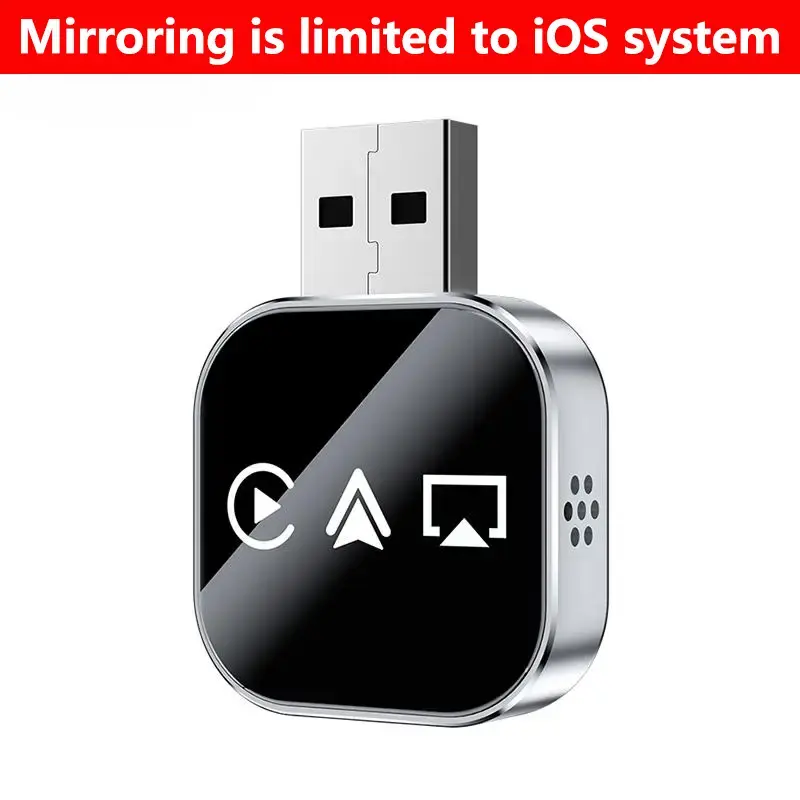 【Yurnlv】2026 Upgrade 3 in 1 AirPlay with Wired to Wireless Carplay Adapter, screen mirror and watching any app on your ca...