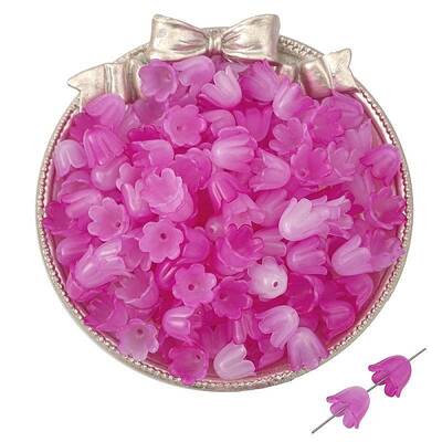 100Pcs Acrylic Bead Caps