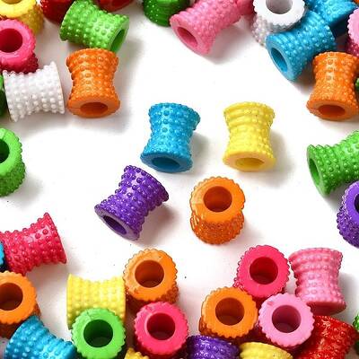Opaque Acrylic European Beads