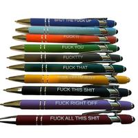 All the F Word Pens - 10 Soft Ballpoint Pens with Built-in Directions, Available in Black Ink, Humorous and Inappropriate for...