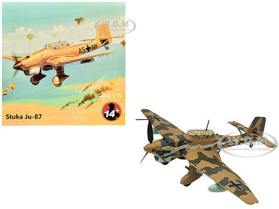 Junkers Ju 87R Trop Stuka Bomber Aircraft Immelmann, 6./StG 2, Libya (1941) German Luftwaffe 1/72 Diecast Model Airplane