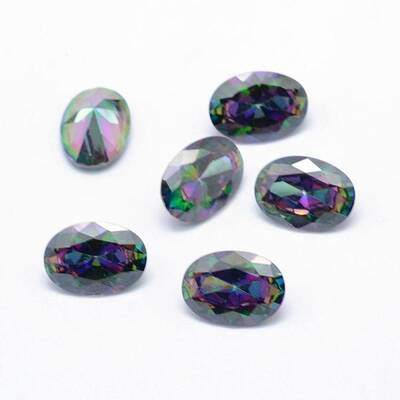 Cubic Zirconia Pointed Back Cabochons