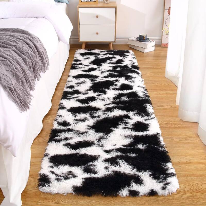 Garvee Shag Area Rug 2x6 Ultra Soft Runner Rug Modern Plush Shaggy Rug Comfy Tie-Dyed Rug Runner Non-Slip Fuzzy Indoor Carpet...