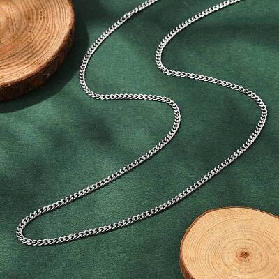 Non-Tarnish Unisex 304 Stainless Steel Curb Chain/Twisted Chain Necklaces