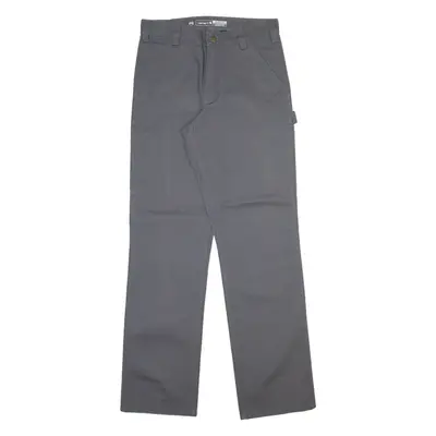 CARHARTT Carpenter Workwear Mens Trousers Grey Relaxed Straight W30 L34