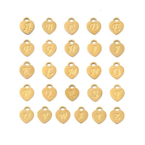 26Pcs Ion Plating(IP) 304 Stainless Steel Pendants