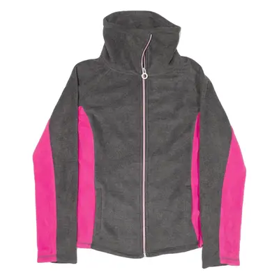 CALVIN KLEIN Fleece Jacket Grey Womens M