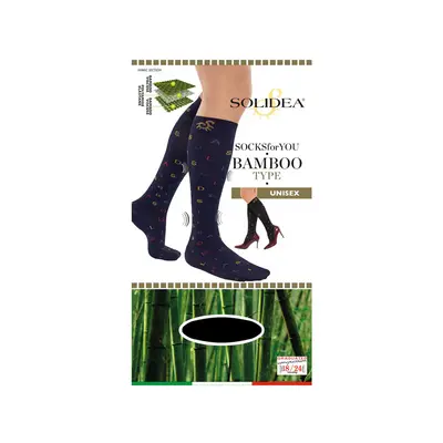 Solidea Socks For You Bamboo Type Knee Highs 18 24 mmHg 5XXL Black