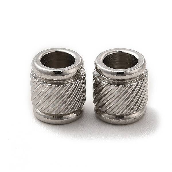 Non-Tarnish 201 Stainless Steel European Beads