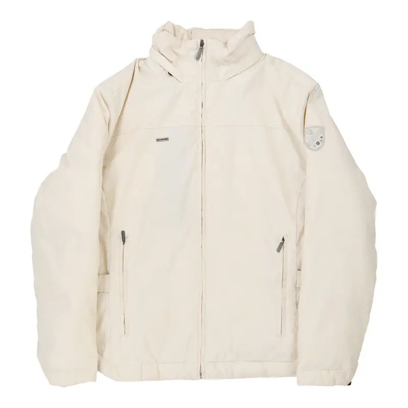 Columbia Jacket - Large Cream Polyester