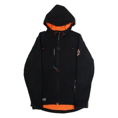 HELLY HANSEN Mens Shell Jacket Black Hooded S