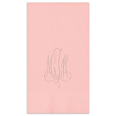 Roberta Monogram Guest Towel - Embossed