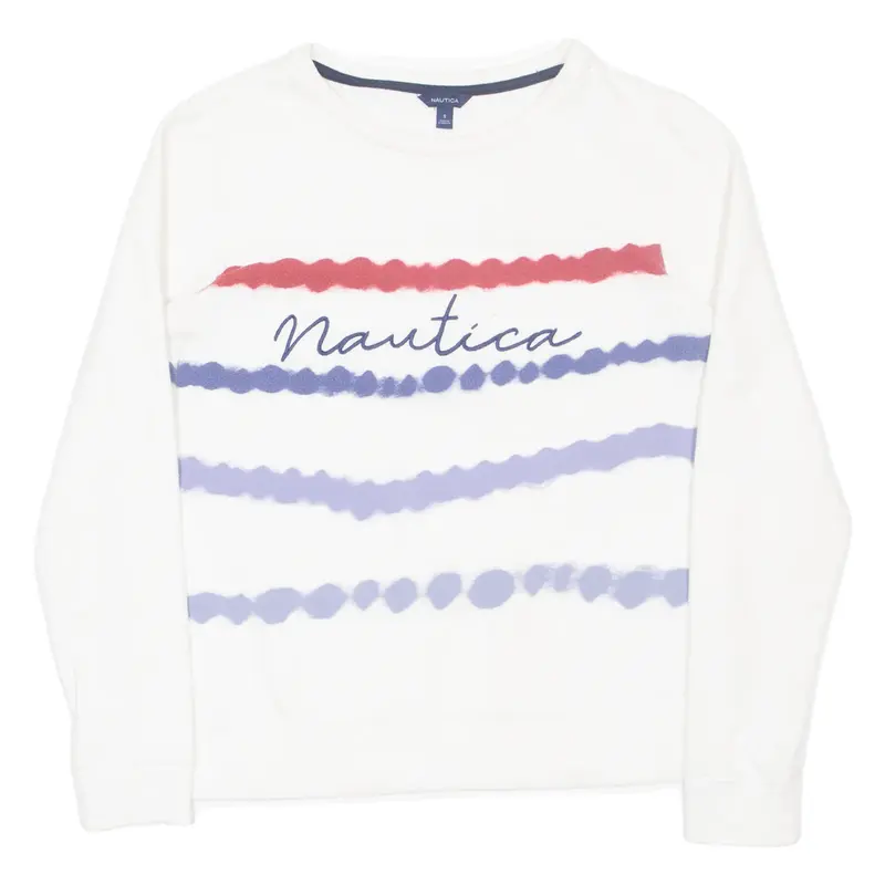 NAUTICA Womens Sweatshirt White S