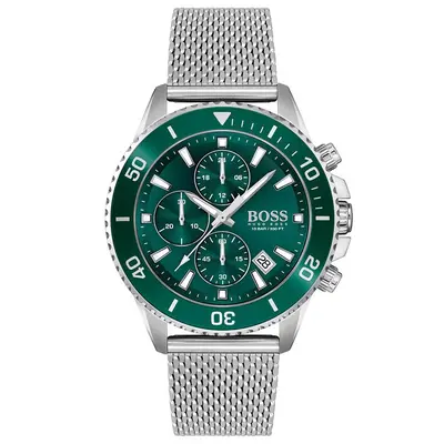 Hugo Boss 1513905 Admiral Chronograph Green Dial Men's Watch