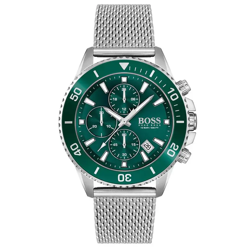 Hugo Boss 1513905 Admiral Chronograph Green Dial Men's Watch