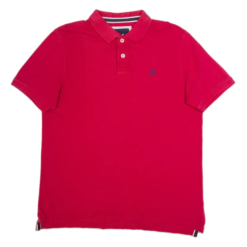 CREW CLOTHING Mens Polo Shirt Pink XL