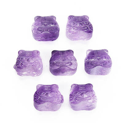 Two Tone Transparent Spray Painted Glass Beads