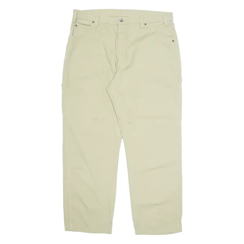 DICKIES Mens Trousers Beige Regular Tapered W38 L30
